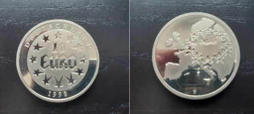 Silbermünze 10 euro 1998 - 10,