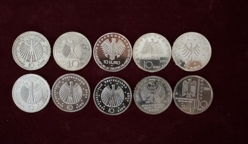 Euro 925 silbermünzen - 10,
