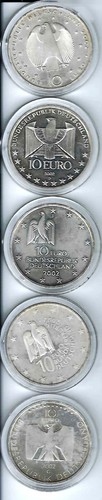 Euro silbermünzen sammlung - euro,