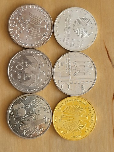 Euro silbermünzen 925er - 10,