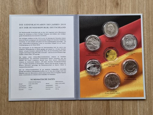 Brd 2010 euro silber 925 - 6x, 10