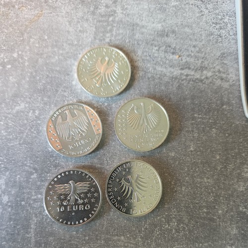 Euro silbermünzen 925 - 5x,