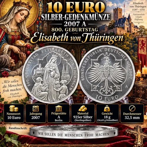 Euro silber 2007 a - 🇩🇪,