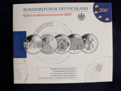 Silber gedenkmünzenset 2007 - silber-,