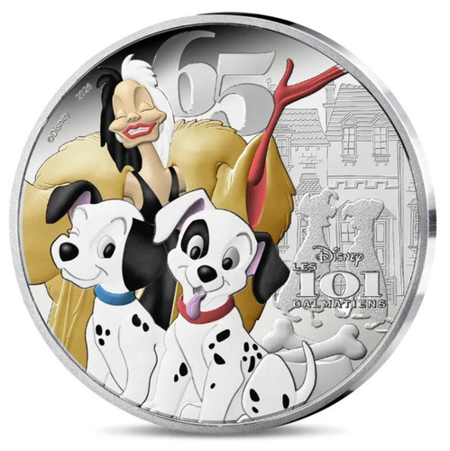 Euro 101 dalmatiner silber - euro,