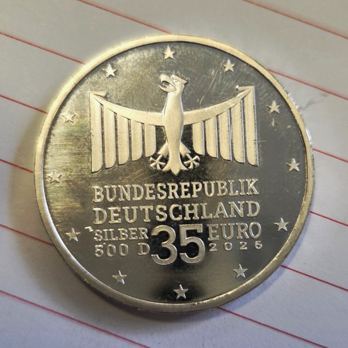 Euro silbermünze 2026 - 35,