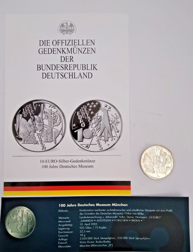 Euro 2003 silber 100 - euro, pp