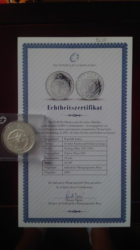 Silbermünze italien euro - silbermünze,